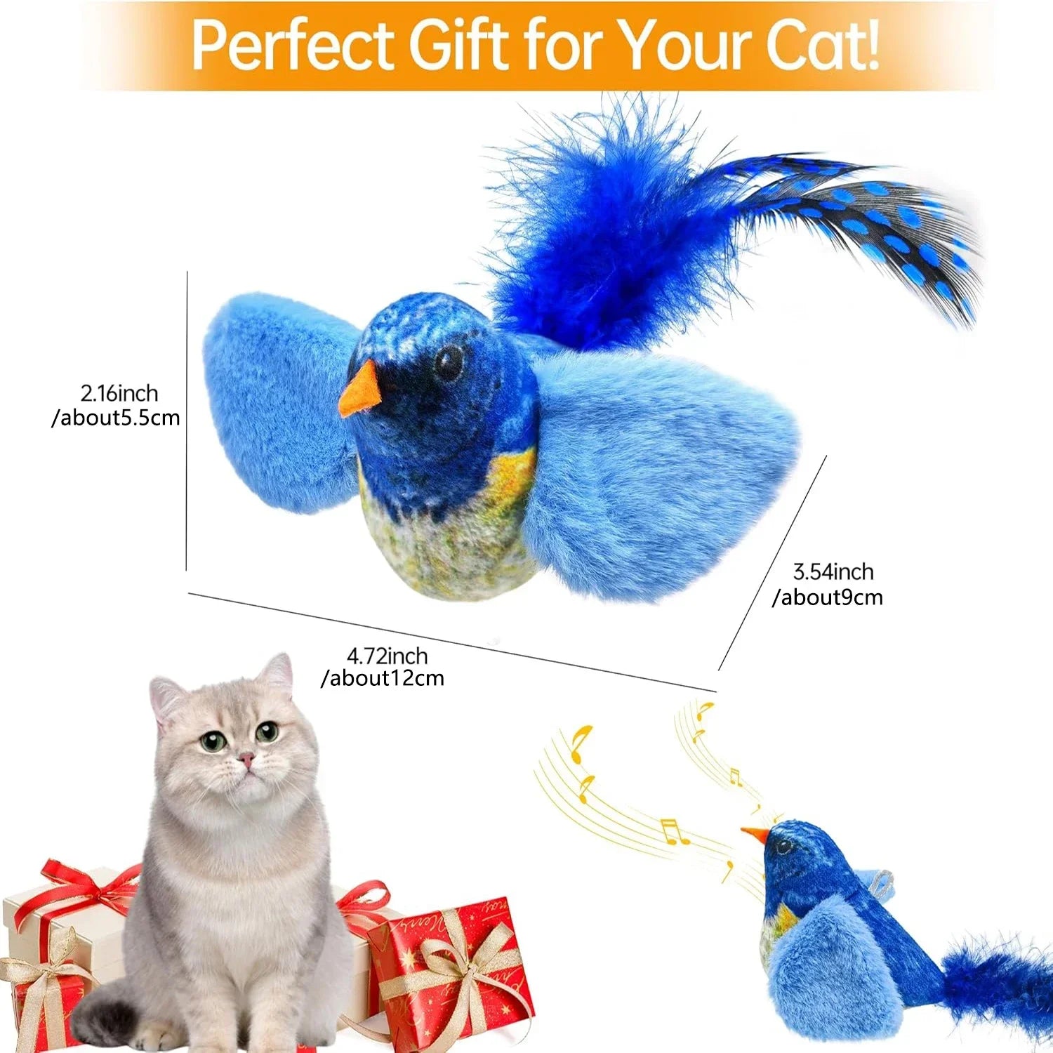 ChirpChase Feather Bird Toy