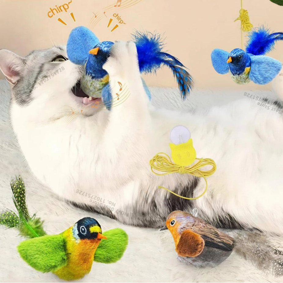 ChirpChase Feather Bird Toy