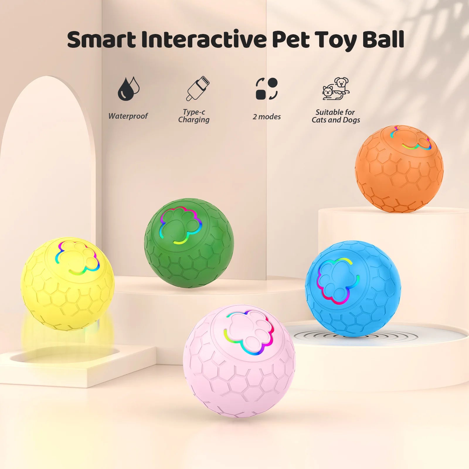 BounceBuddy Pro Interactive Pet Ball