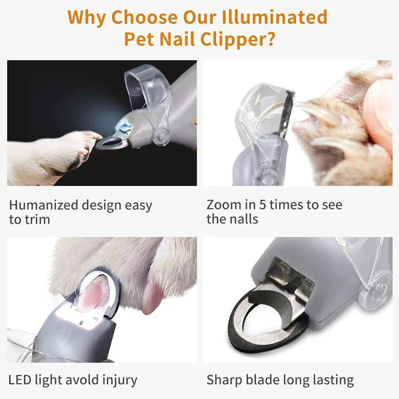 GlowTrim Pro Pet Nail Scissors