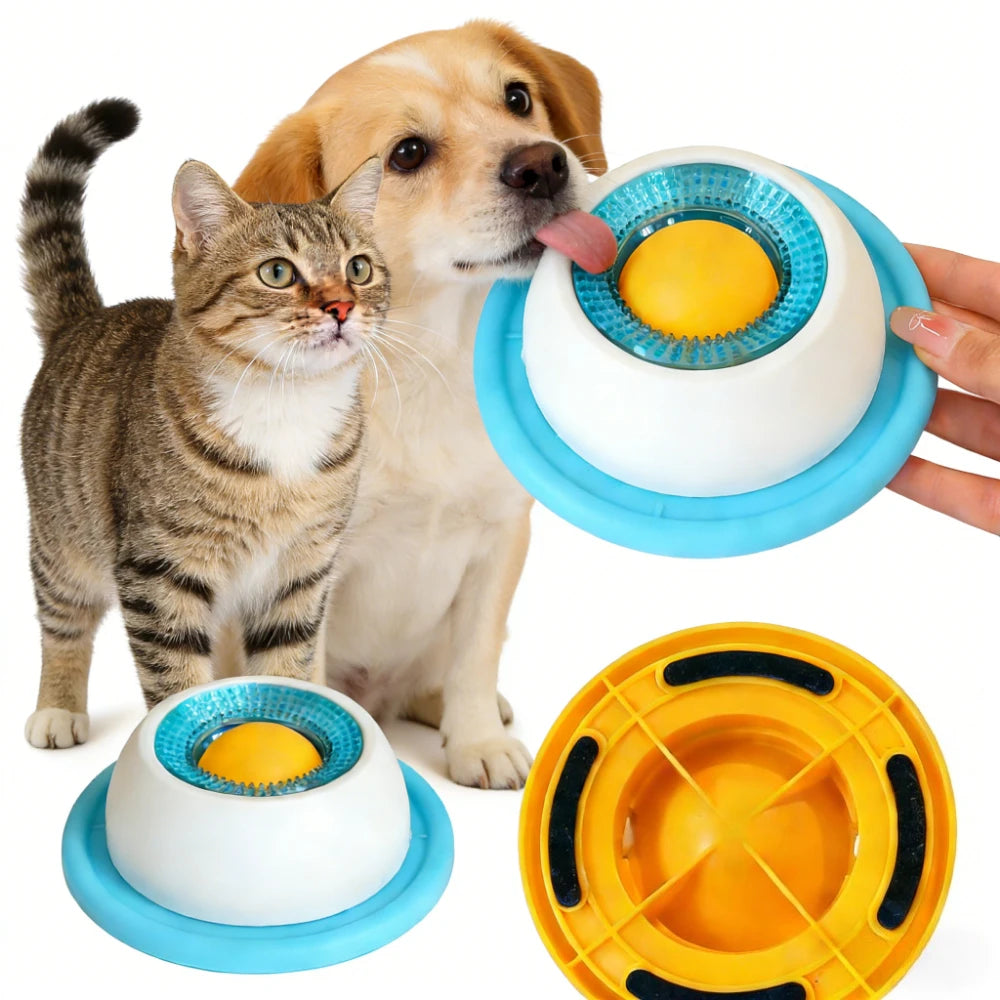 Interactive pet slow feeder bowl for dogs and cats, promoting healthy eating with puzzle design