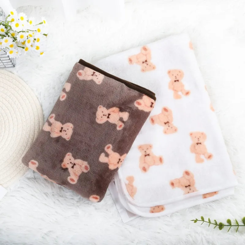 Cozy Paw Flannel Blanket