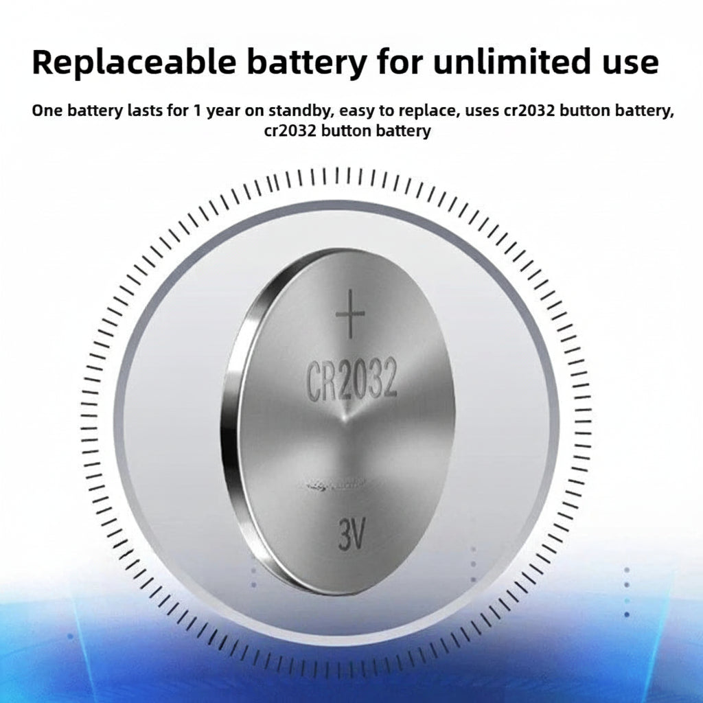 CR2032 3V replaceable button battery for pet devices, easy to find in supermarkets
