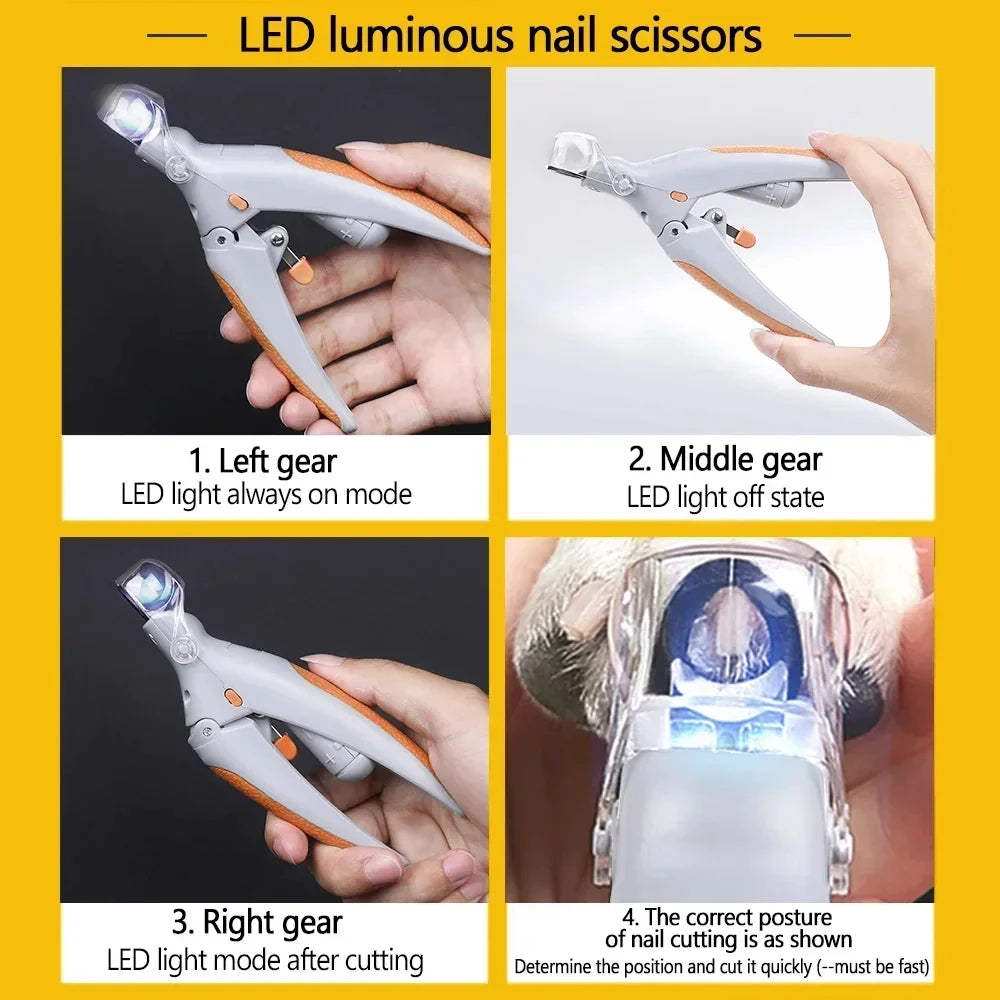 GlowTrim Pro Pet Nail Scissors