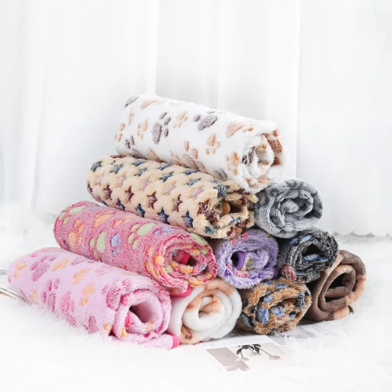 Cozy Paw Flannel Blanket