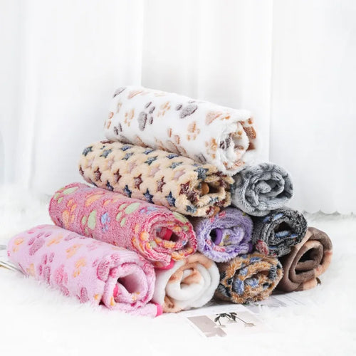 Cozy Paw Flannel Blanket